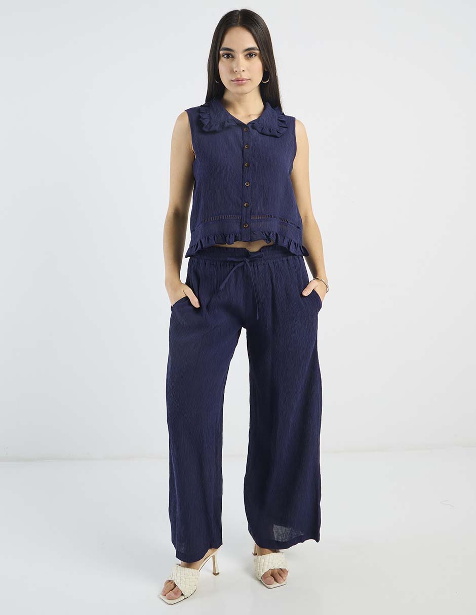 Pantalón relaxed amplio para mujer 2