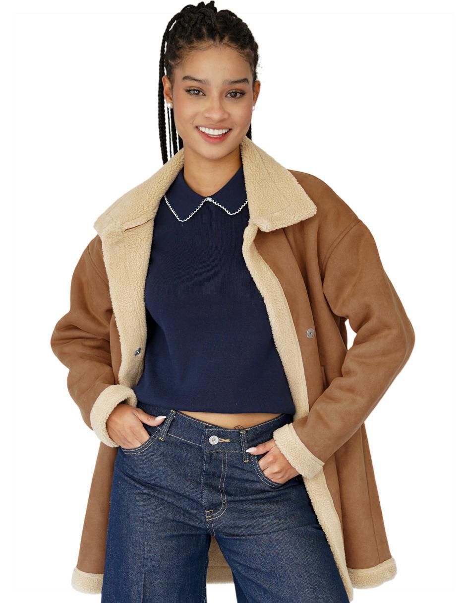 "chamarra" casual roosevelt no impermeable "de" poliéster "para mujer"
