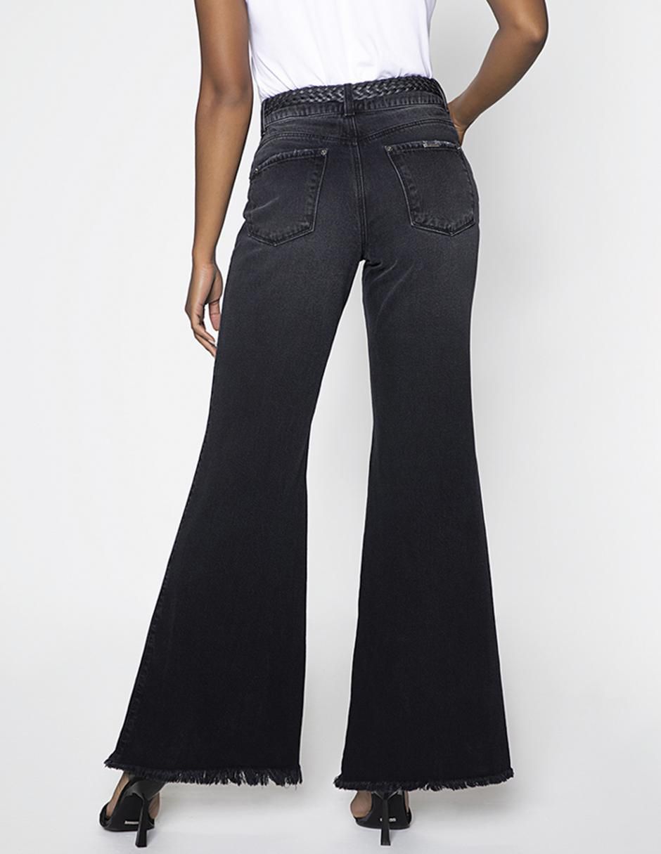 Jeans campana Wang Black para mujer