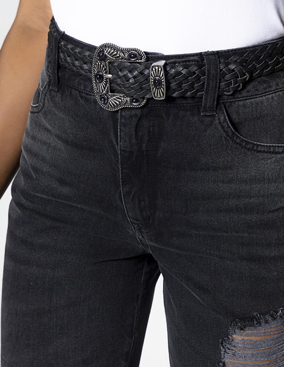 Jeans campana Wang Black para mujer