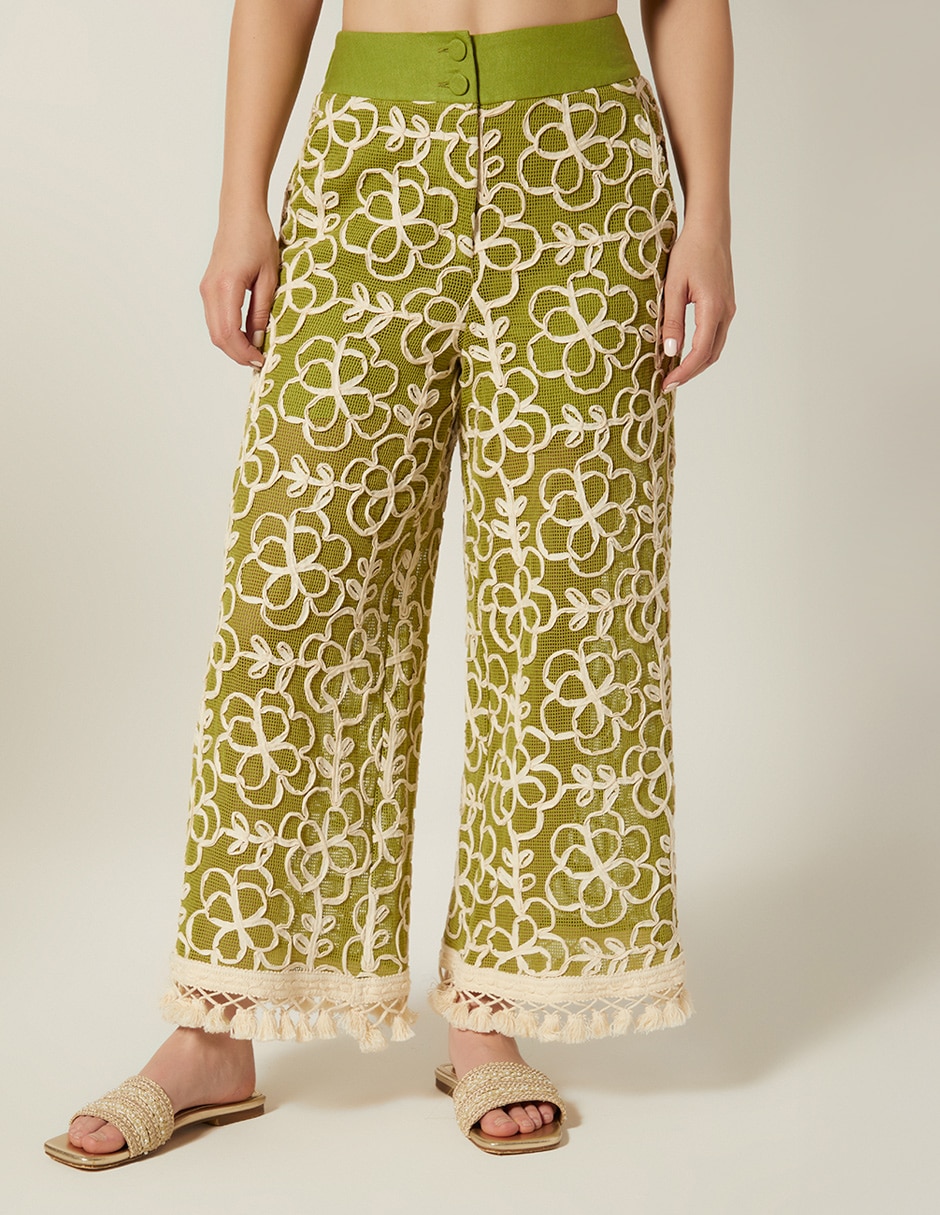Pantalón capri Puerto de Gante relajado para mujer