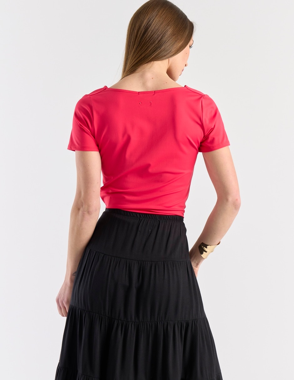 BLUSA PETITE STUDIO 8533P N, XCH, ROJO