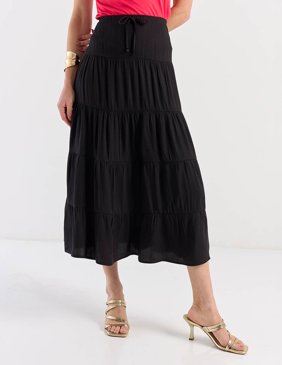Falda crop a la cintura