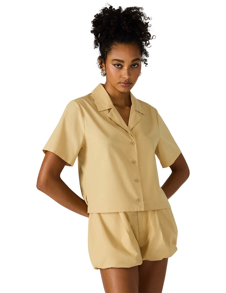 Top cuello camisero escote v 3