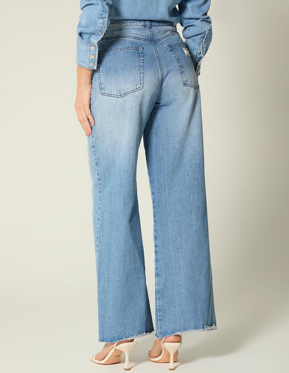 Jeans relaxed palazzo Lima para mujer 2