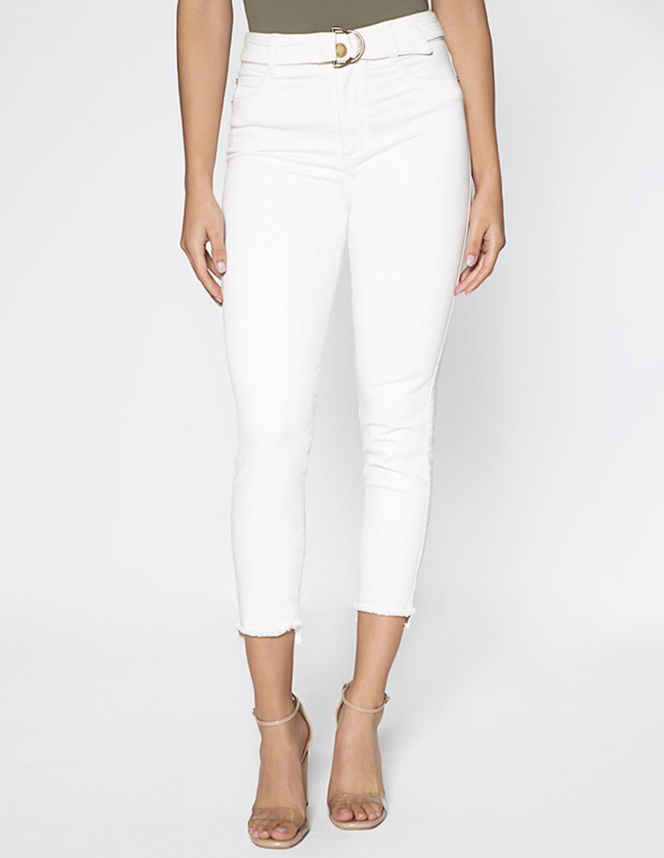Jeans capri ultra slim Alberta Costa Africana corte cintura para mujer 1