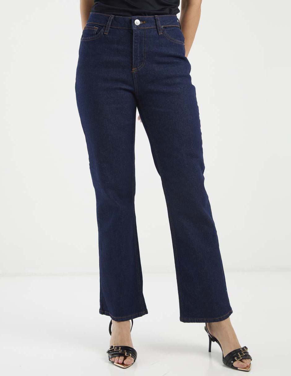 Jeans boot a la cintura para mujer