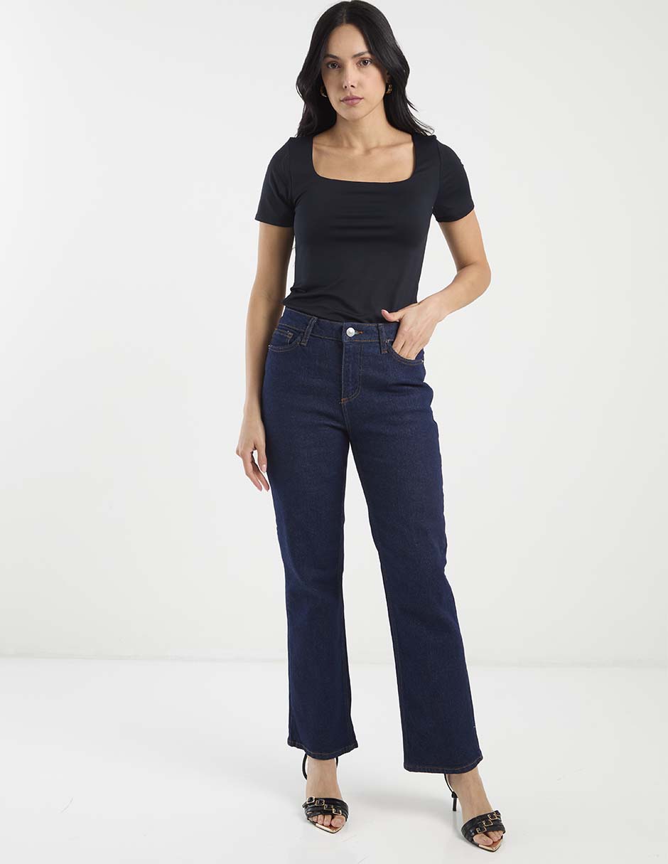 Jeans boot a la cintura para mujer 2