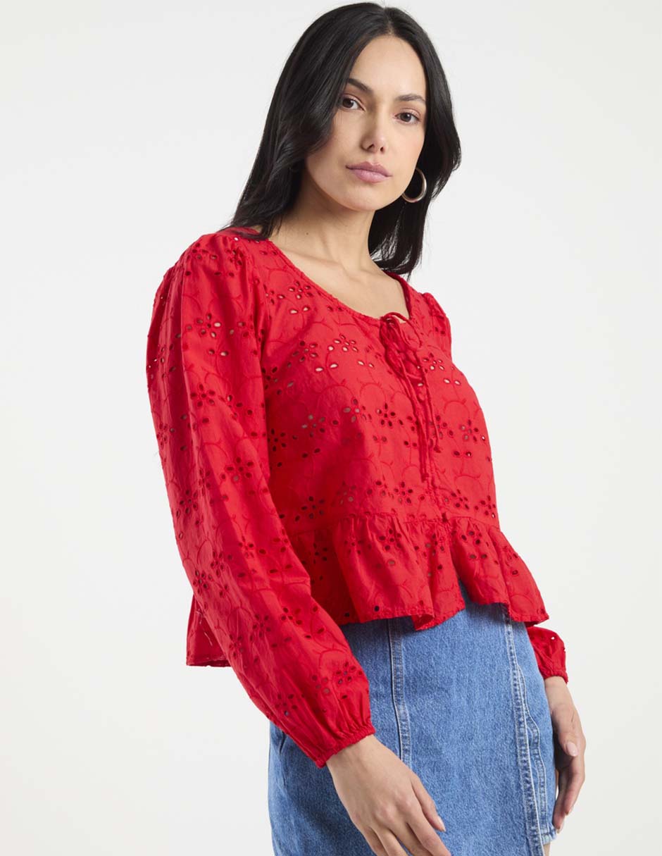 Blusa manga larga para mujer 2