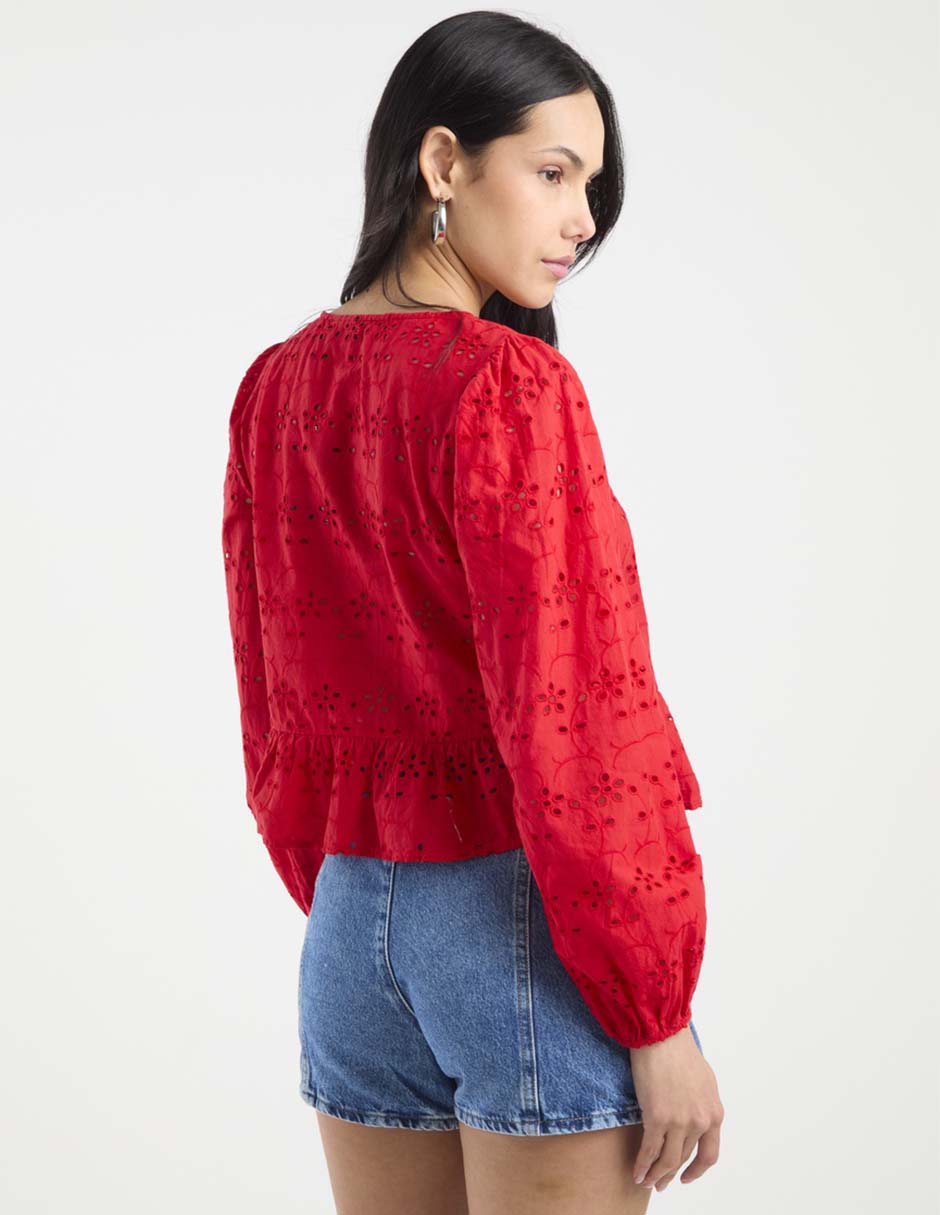 Blusa manga larga para mujer 6