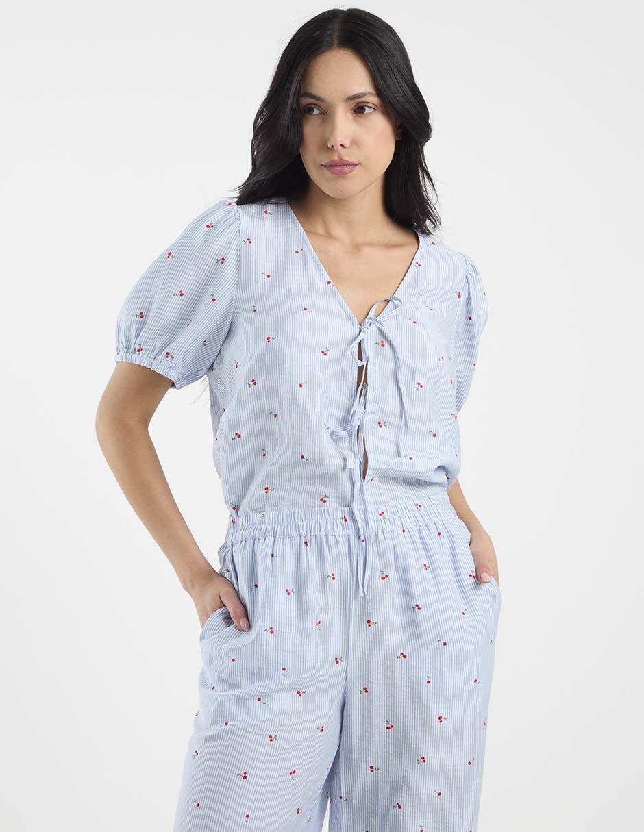 Blusa manga corta para mujer 2