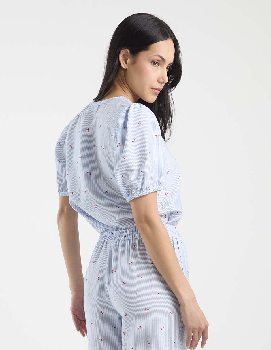 Blusa manga corta para mujer 6