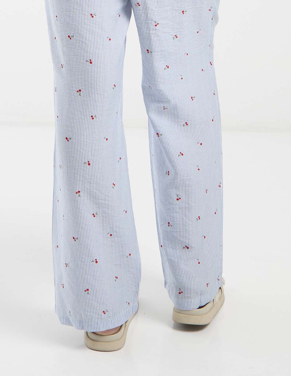Pantalón pijamero regular para mujer 5