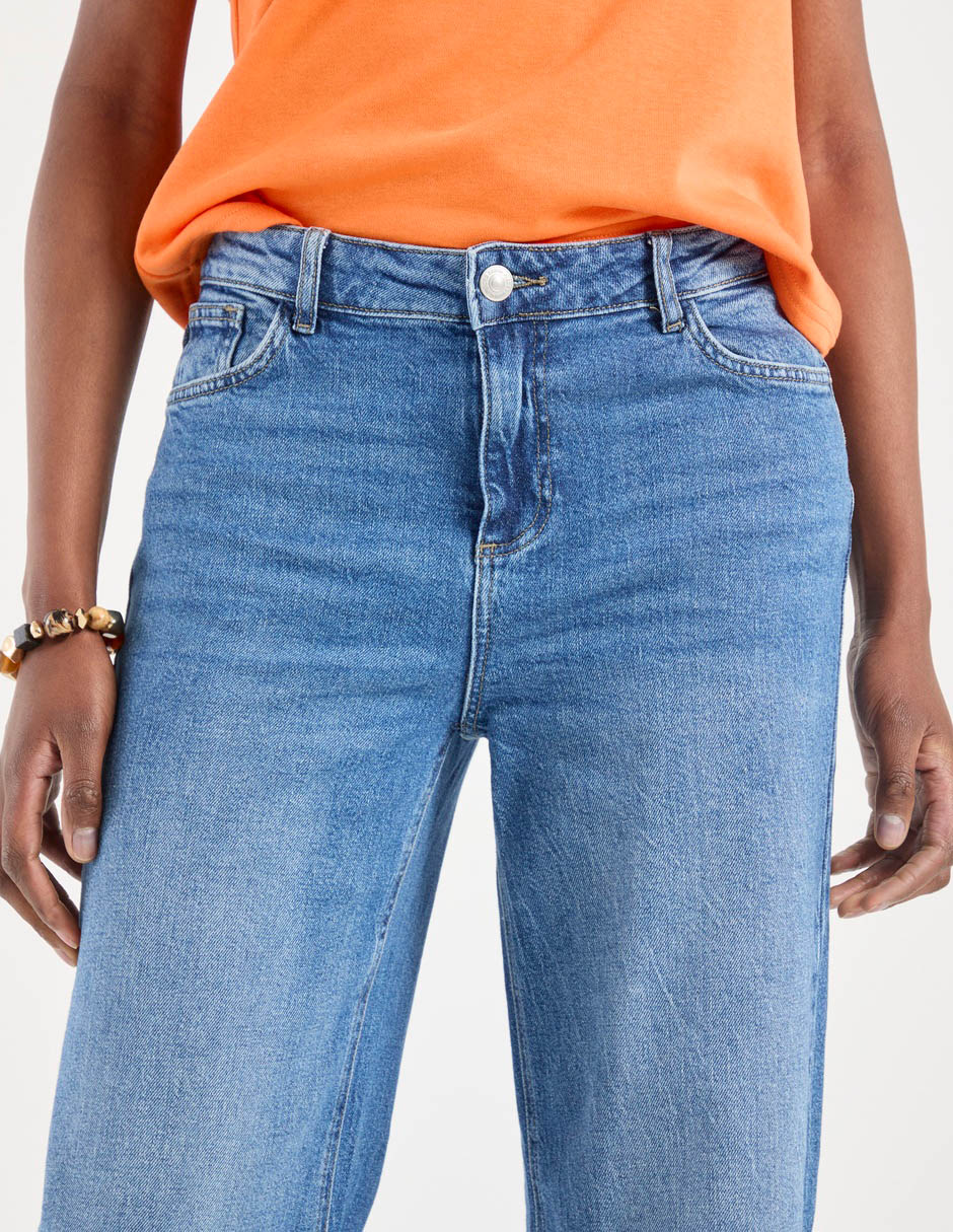Jeans straight para mujer 4