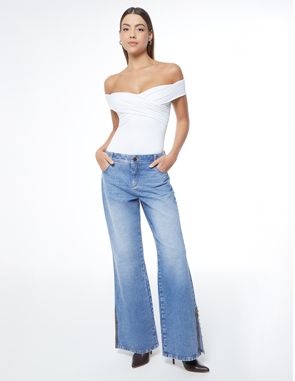 Body escote bardot para mujer 3
