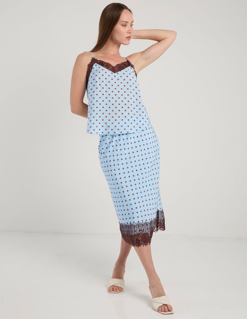 Falda crop a la cintura 2