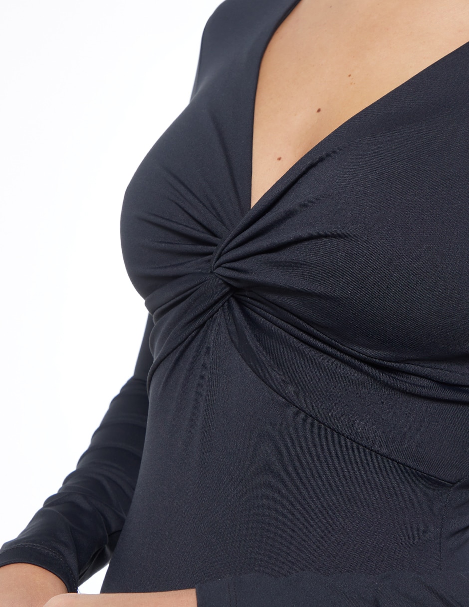 Body escote V para mujer 4