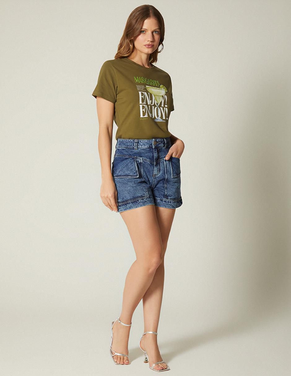 Short de mezclilla para mujer 3