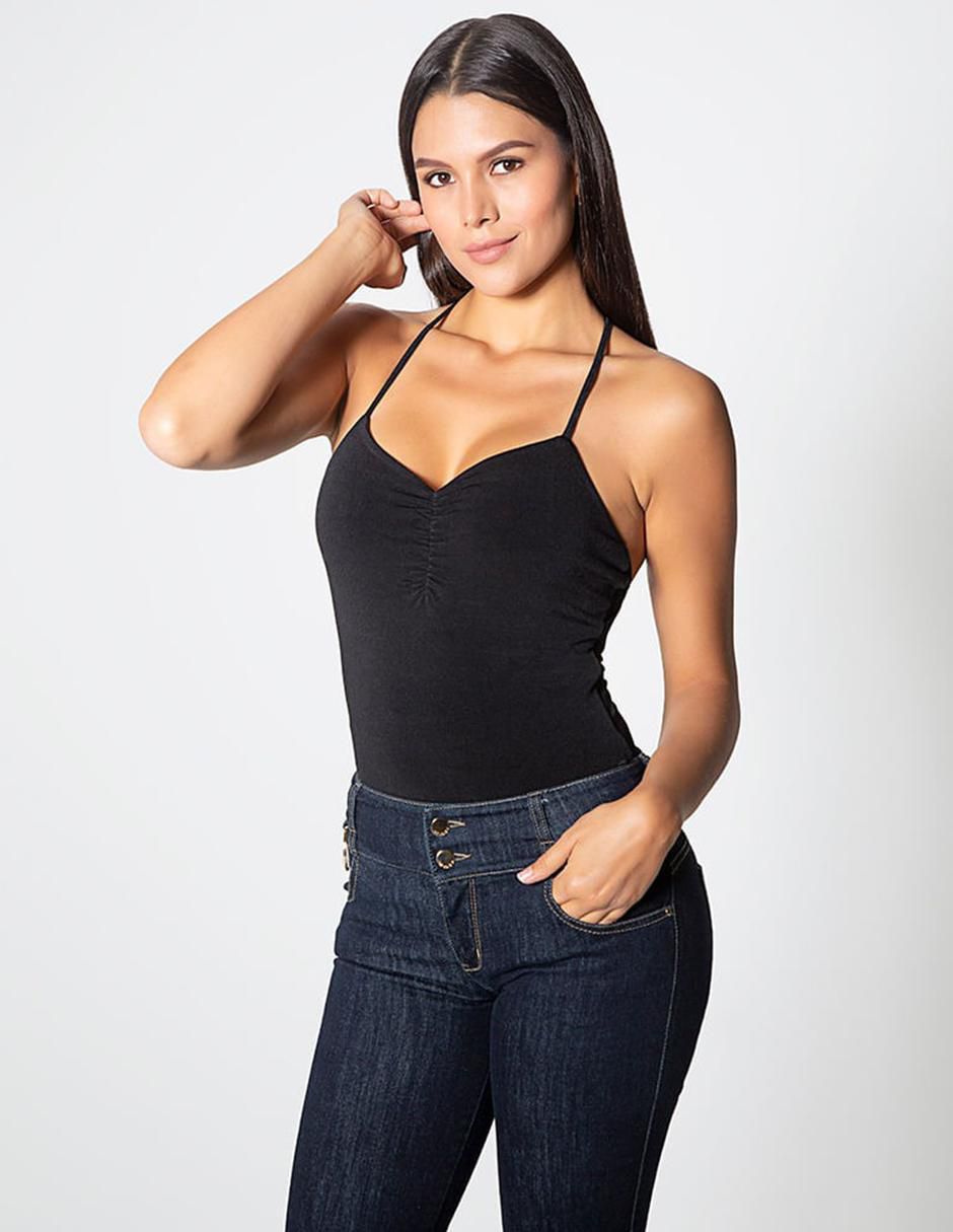 Body escote espalda abierta para mujer