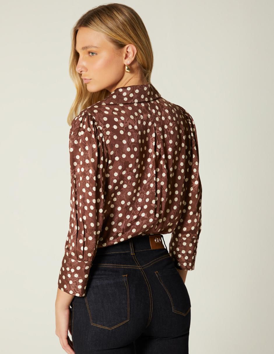 Body cuello camisero escote V para mujer 2