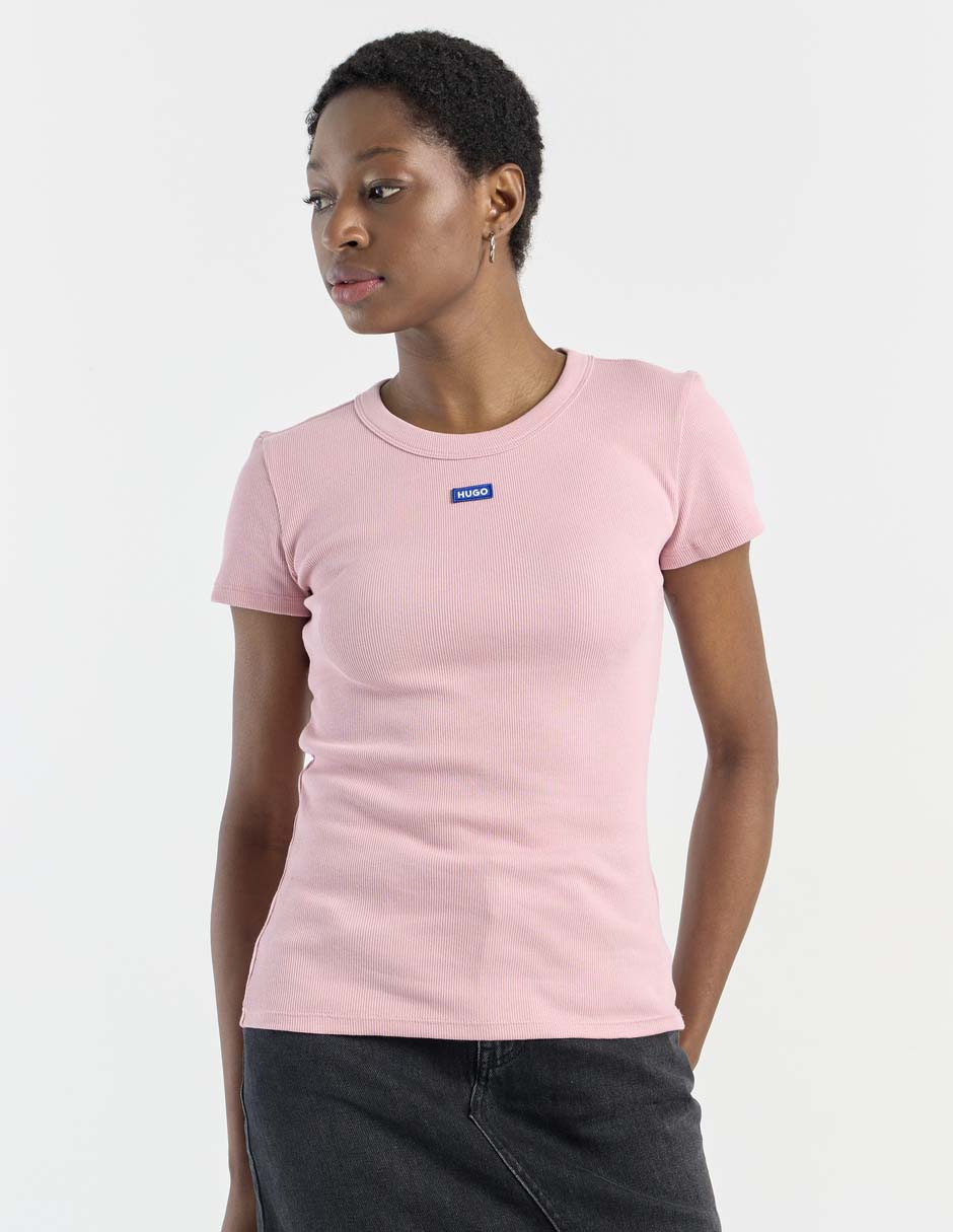 Playera manga corta cuello redondo para mujer 2