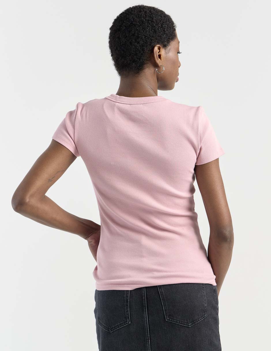 Playera manga corta cuello redondo para mujer 5