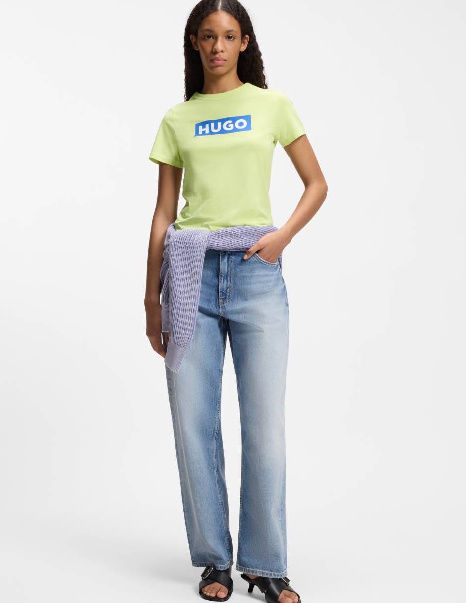 Playera manga corta cuello redondo para mujer 3