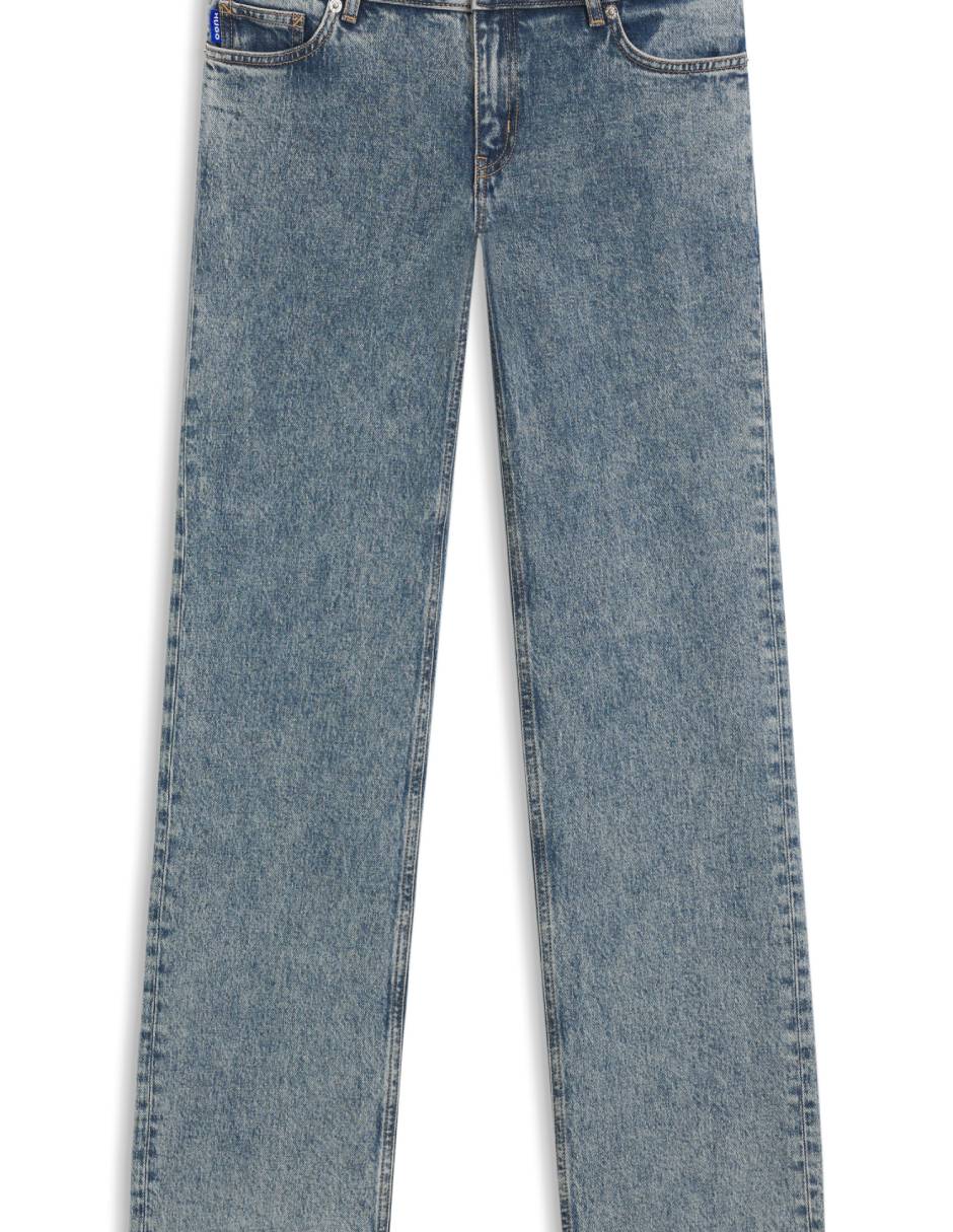 Jeans straight cintura para mujer 2