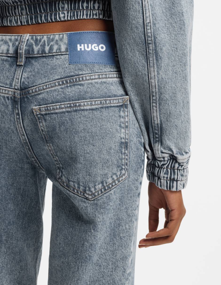 Jeans straight cintura para mujer 5