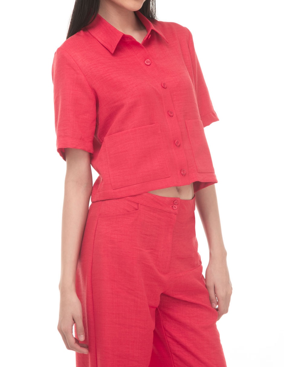 Blusa manga corta para mujer 4