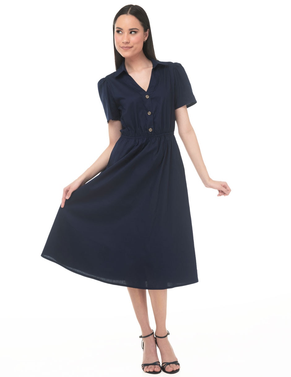 Vestido midi casual para mujer Vestido midi casual para mujer