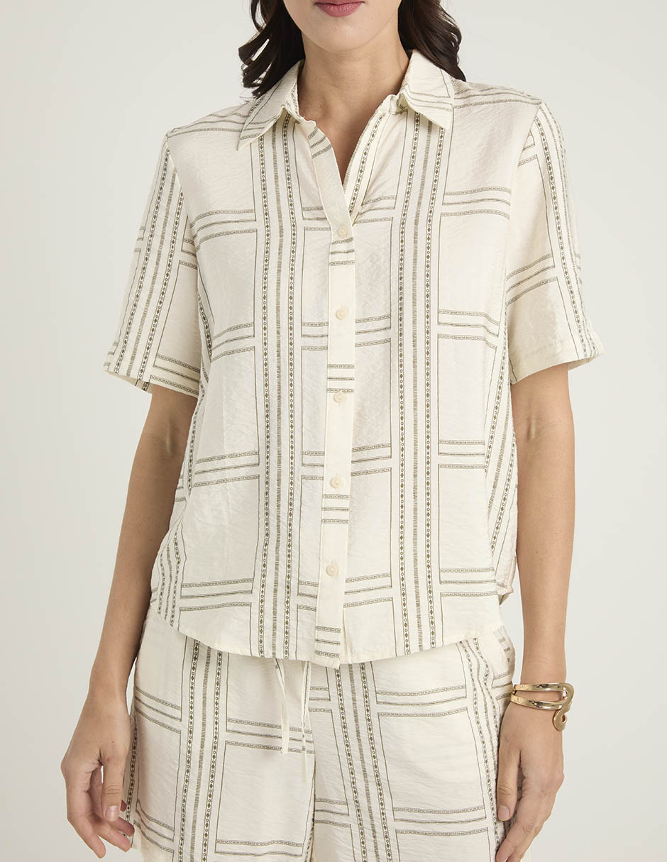 Camisa manga al codo para mujer 7