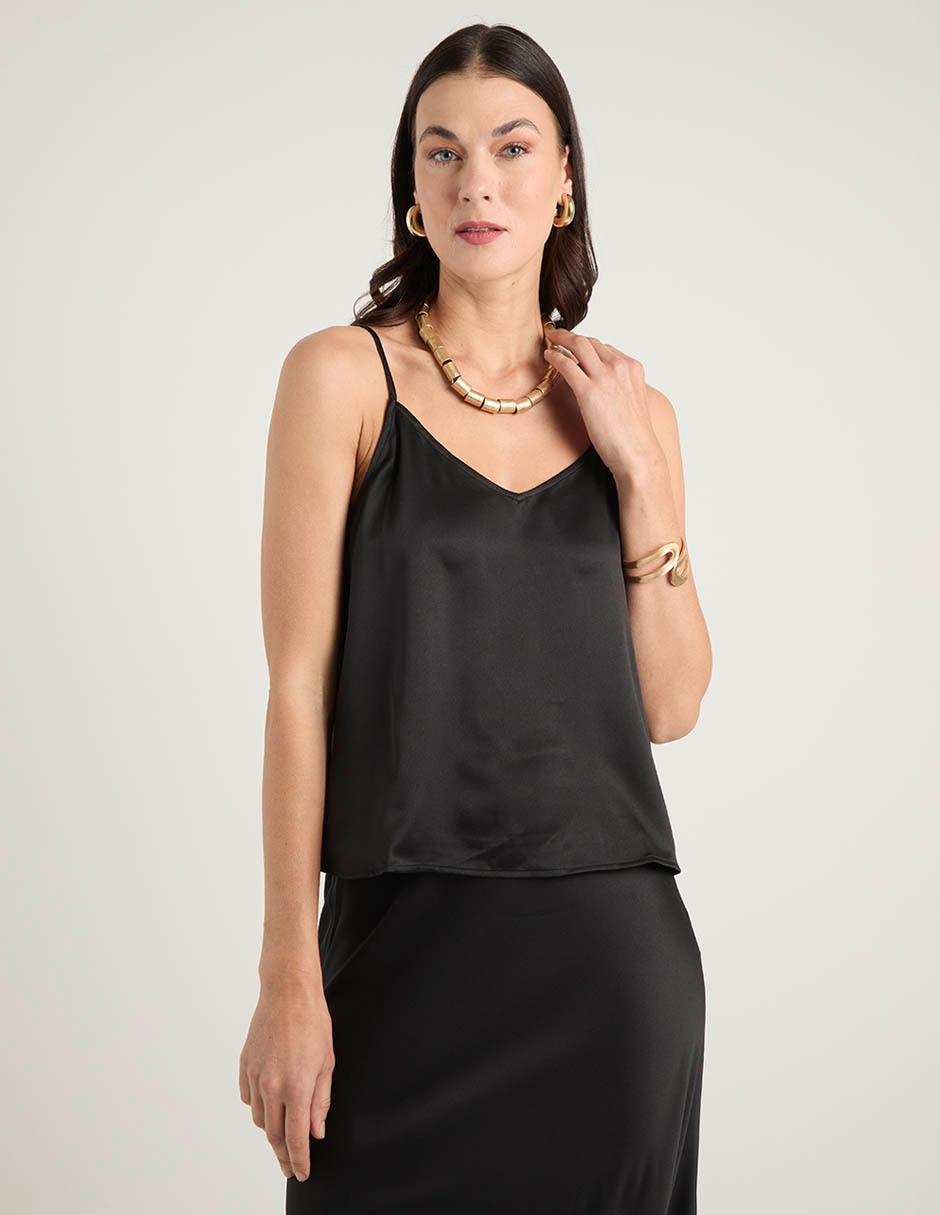 Blusa sin manga para mujer