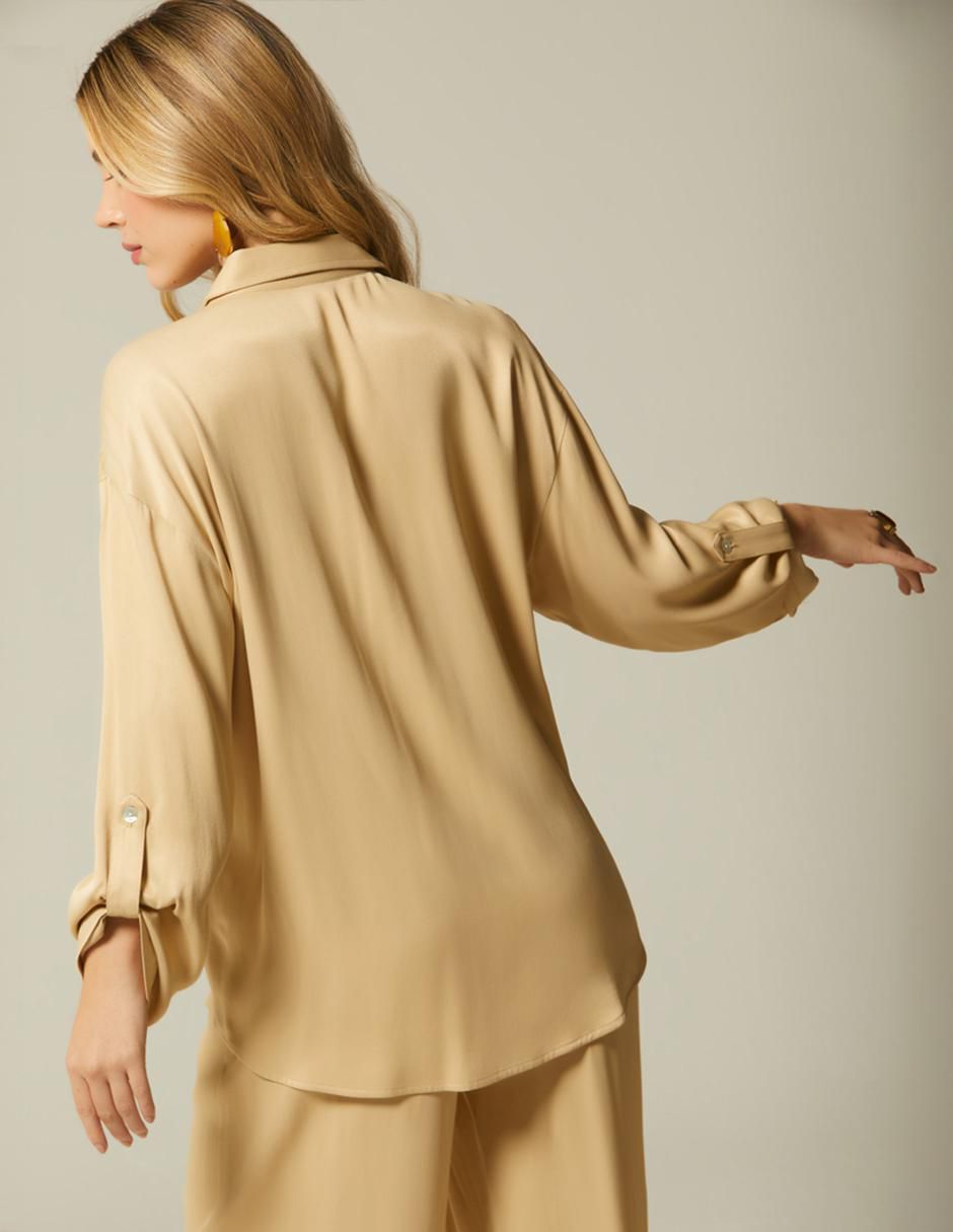 Blusa manga larga para mujer
