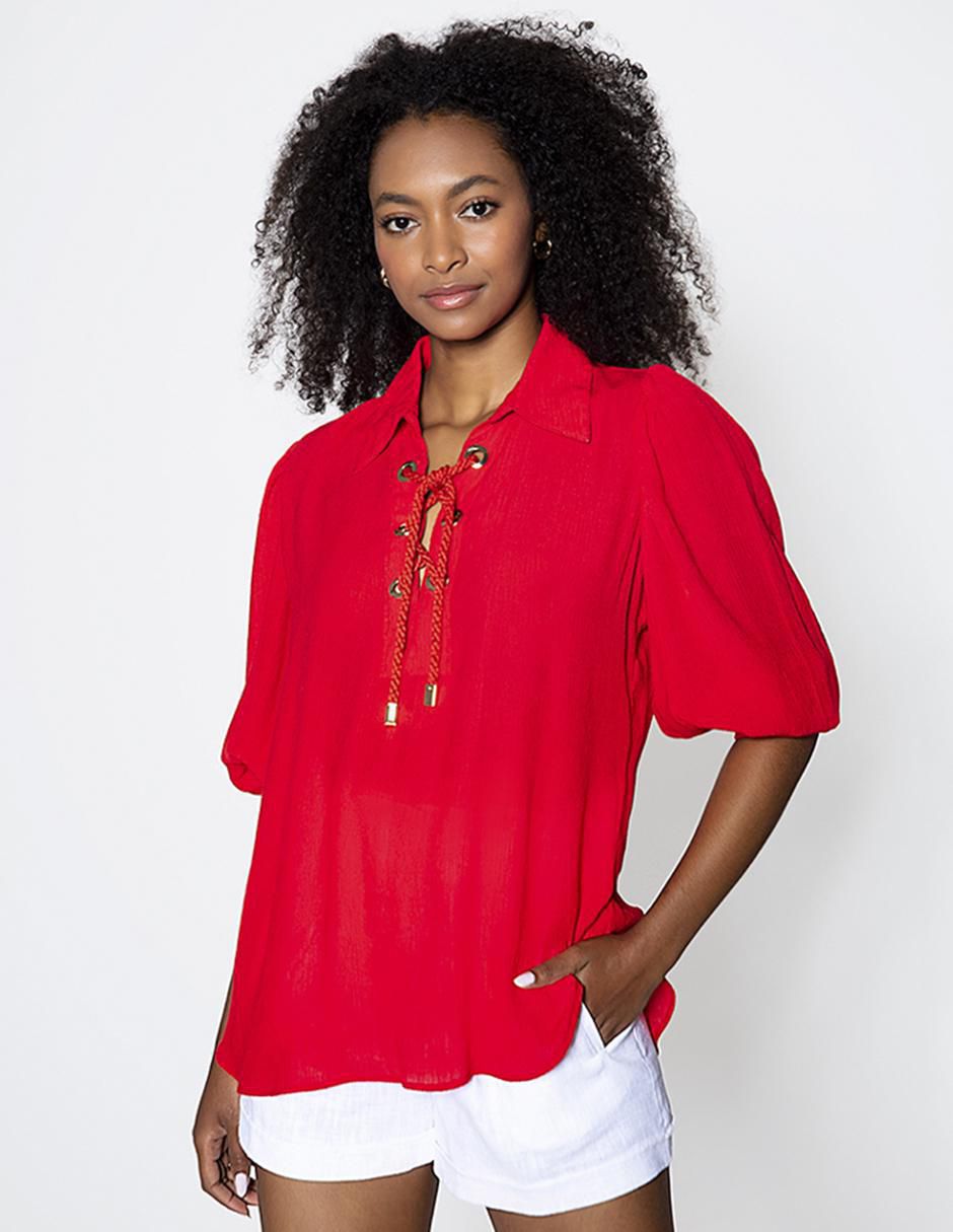 Blusa manga 3/4 para mujer