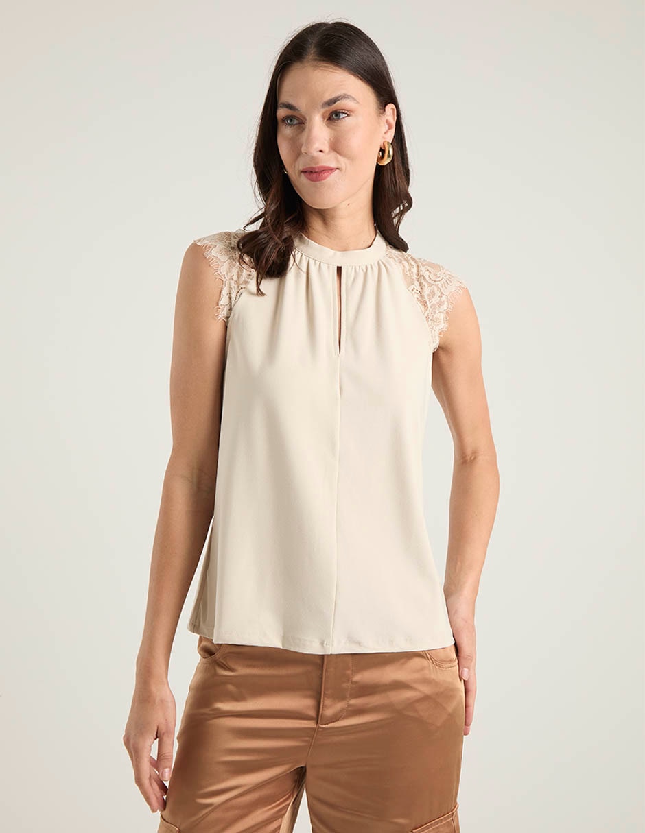 Blusa sin manga para mujer 2