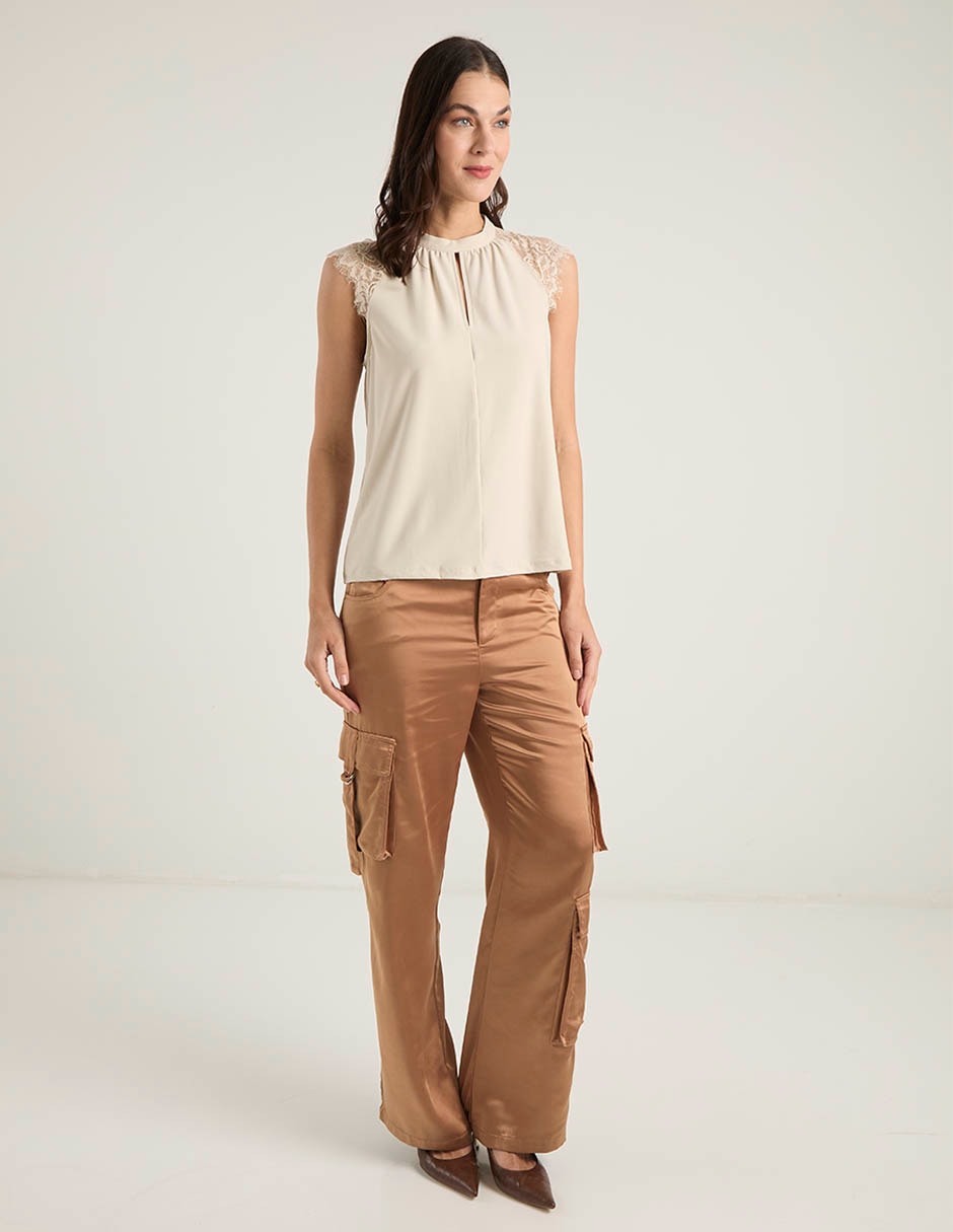 Blusa sin manga para mujer 3