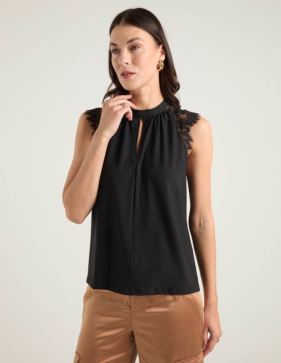 Blusa sin manga para mujer