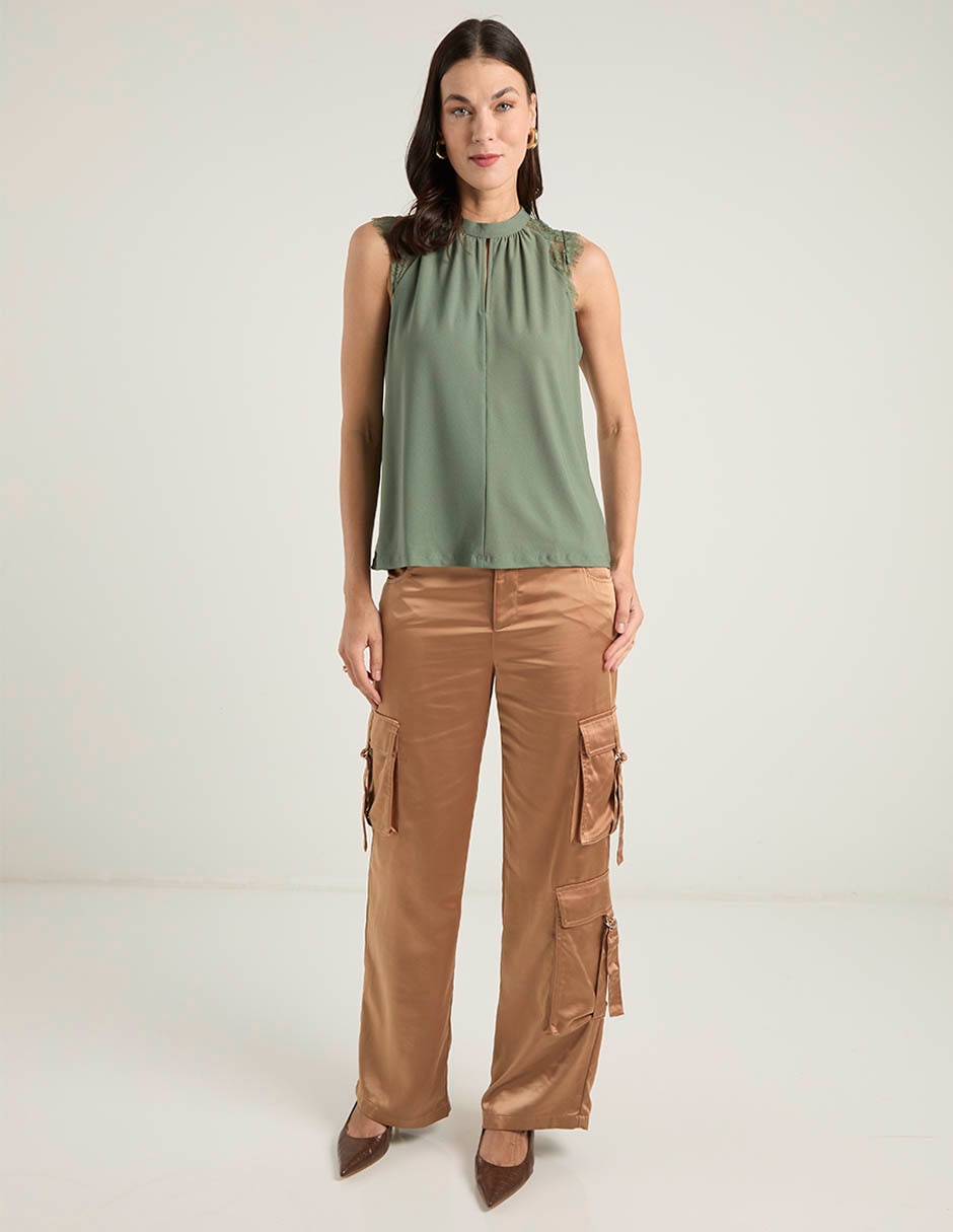 Blusa sin manga para mujer 3