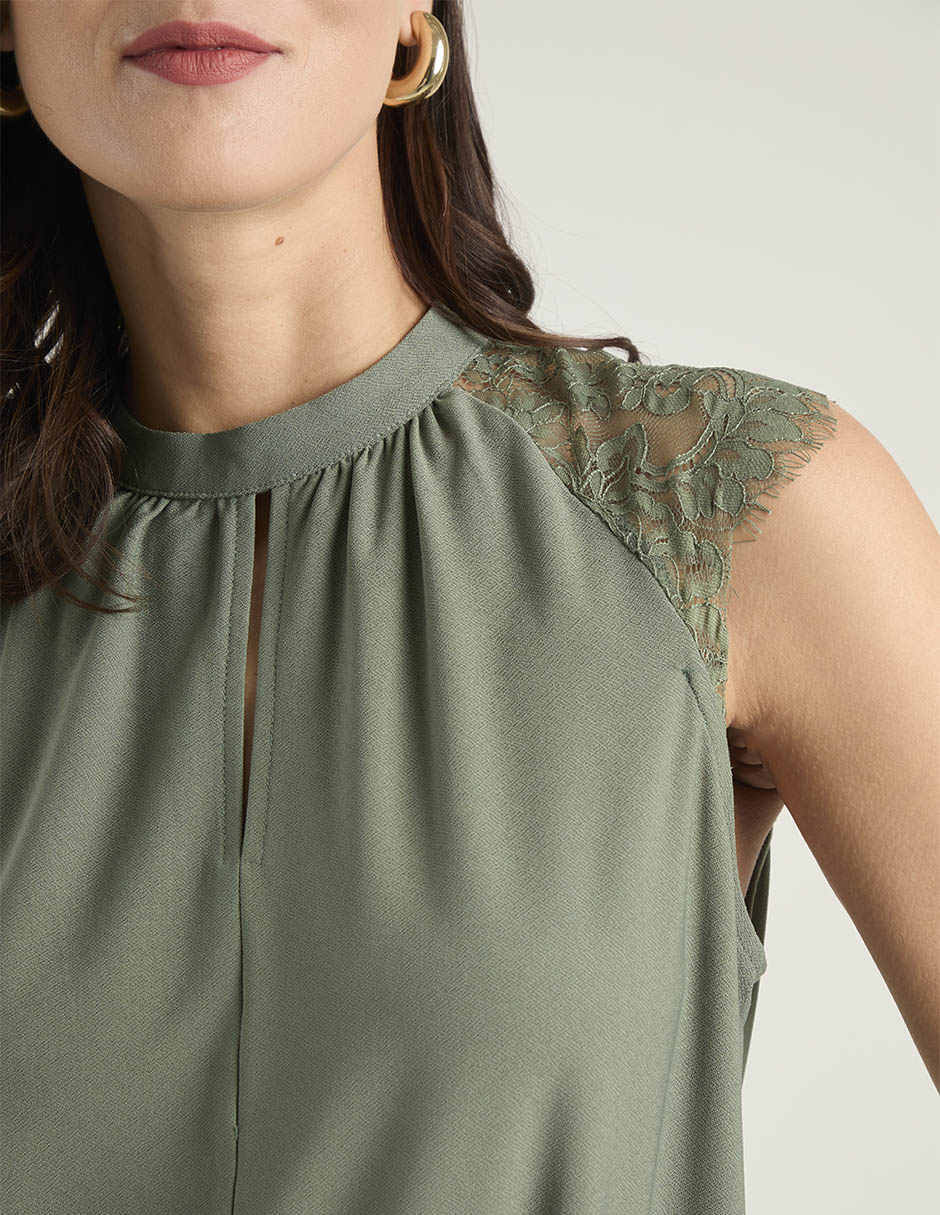 Blusa sin manga para mujer 4