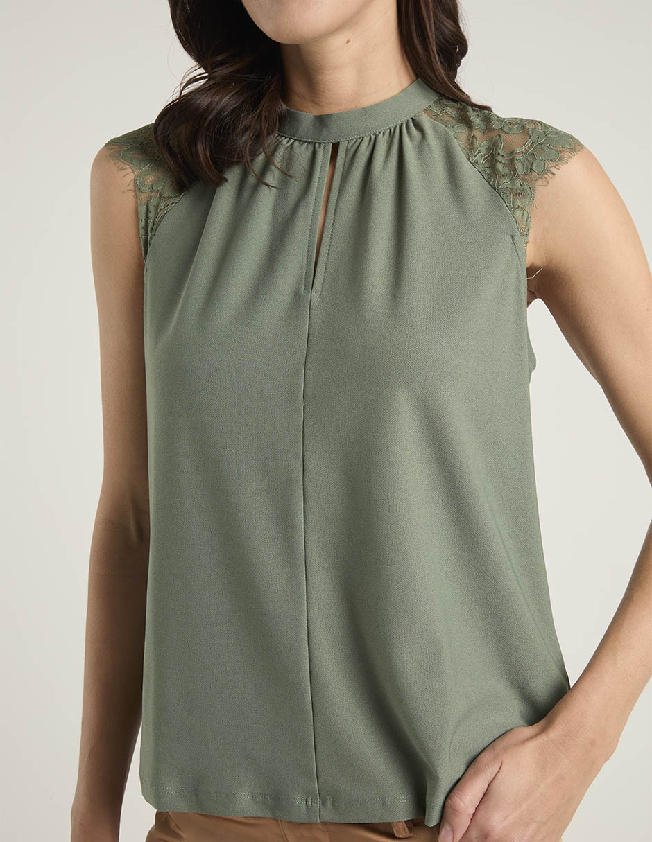 Blusa sin manga para mujer 5
