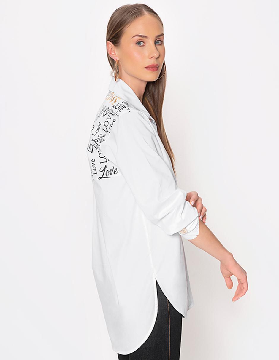 Blusa I Love You manga larga para mujer 2