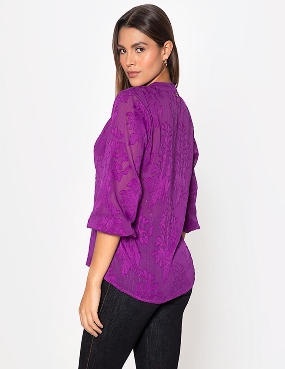 Blusa manga al codo para mujer 2