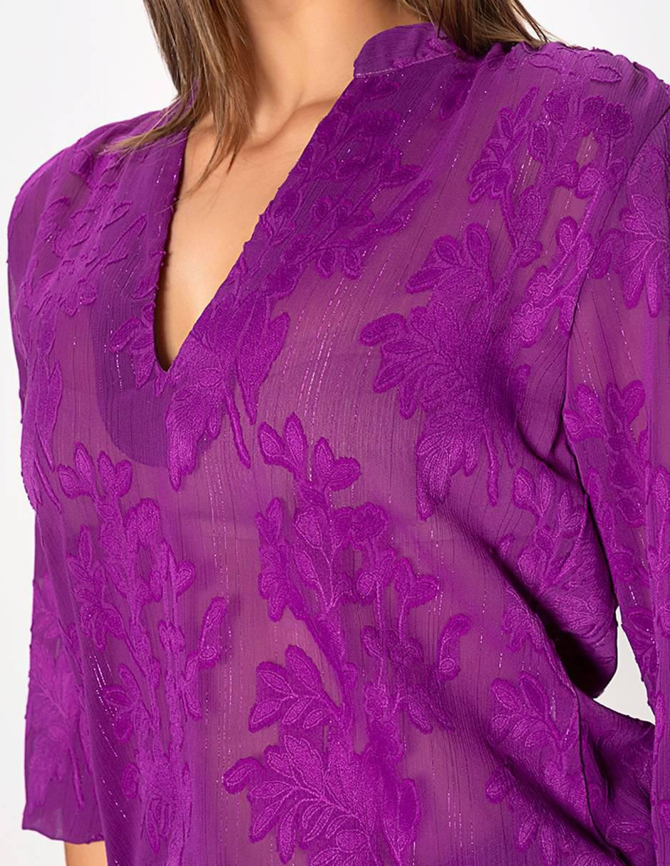 Blusa manga al codo para mujer 4