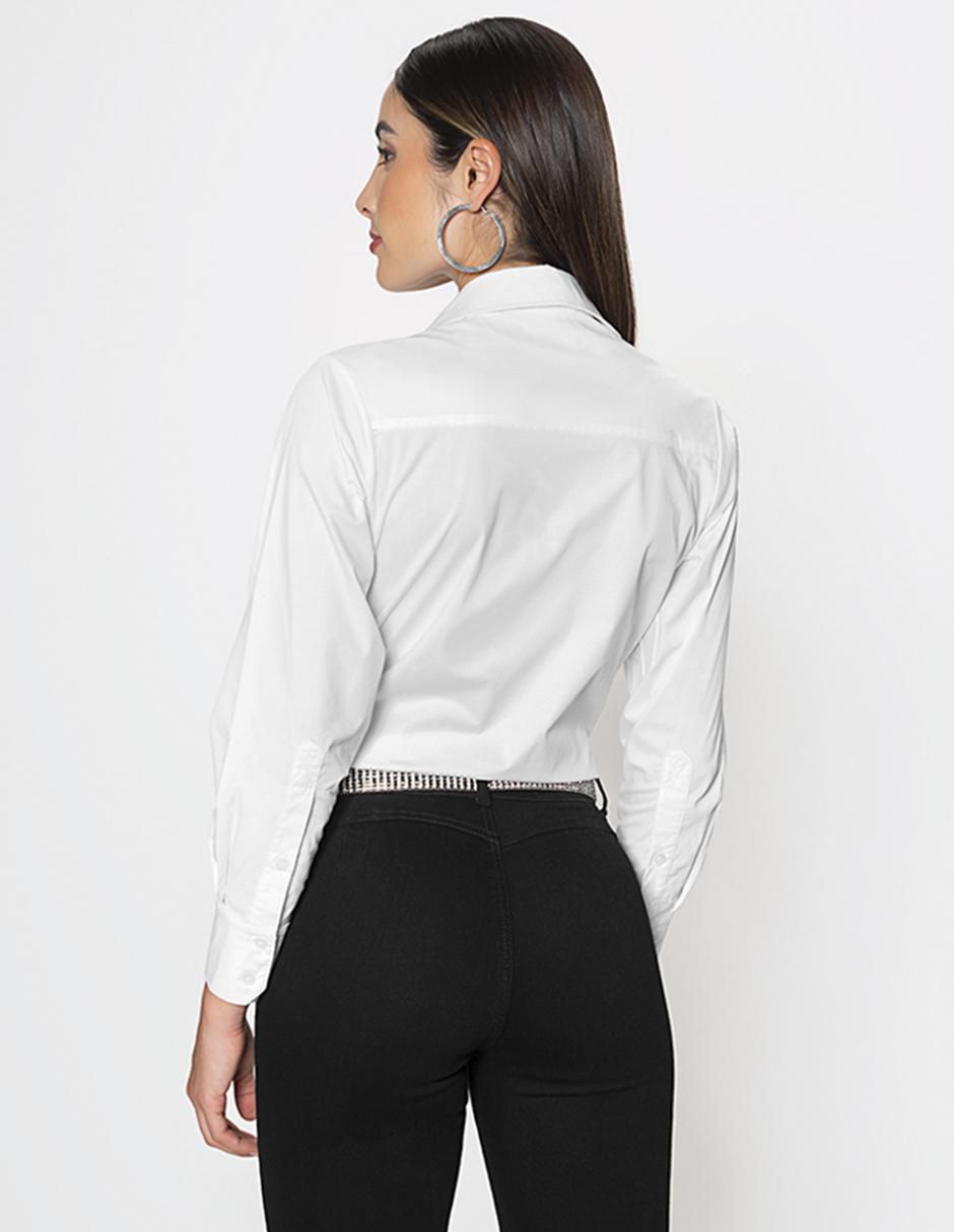 Blusa New York Times manga larga para mujer