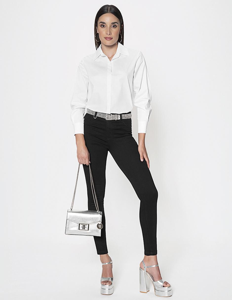 Blusa New York Times manga larga para mujer