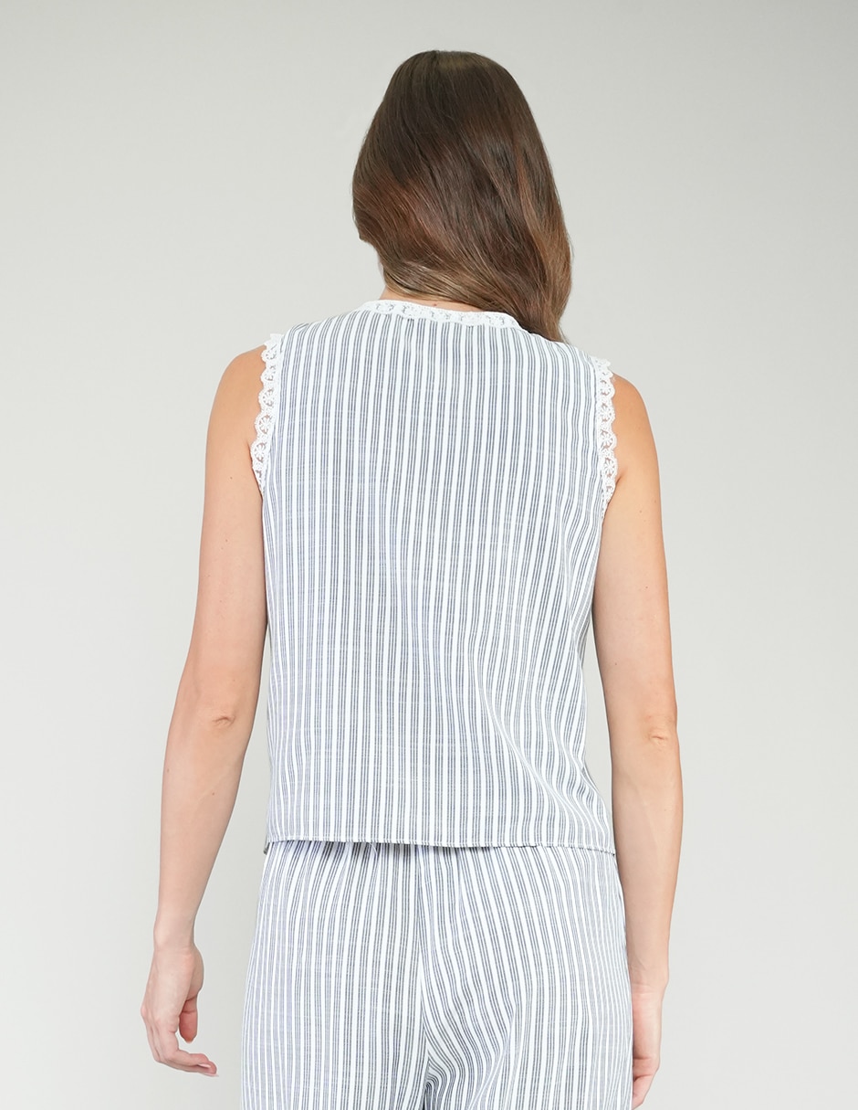 Blusa sin manga para mujer 3