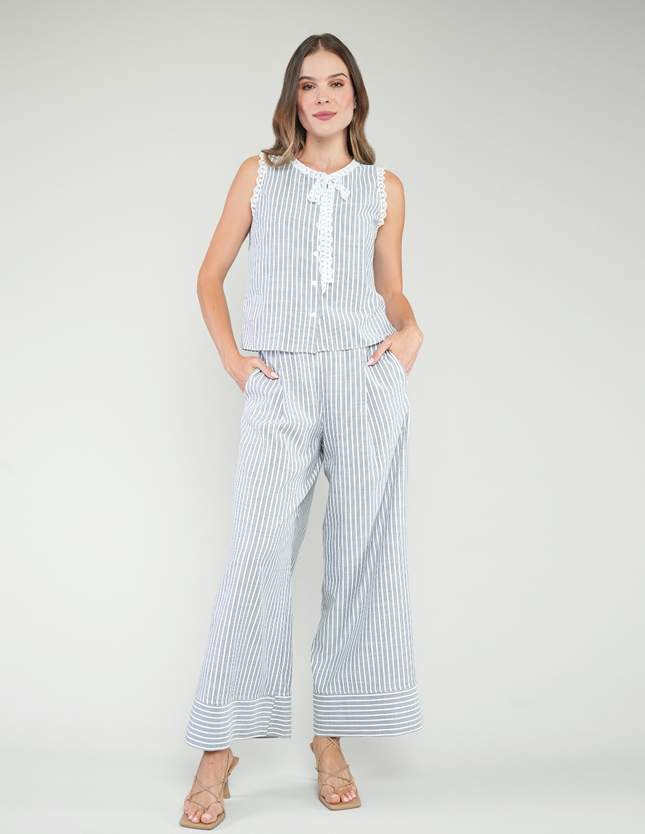 Pantalón wide leg para mujer 4