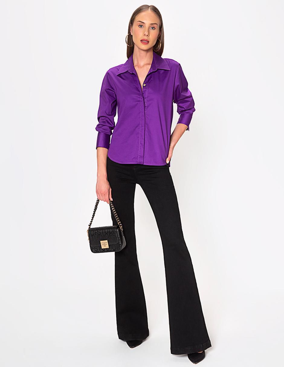 Blusa Chicago Style manga larga para mujer 3