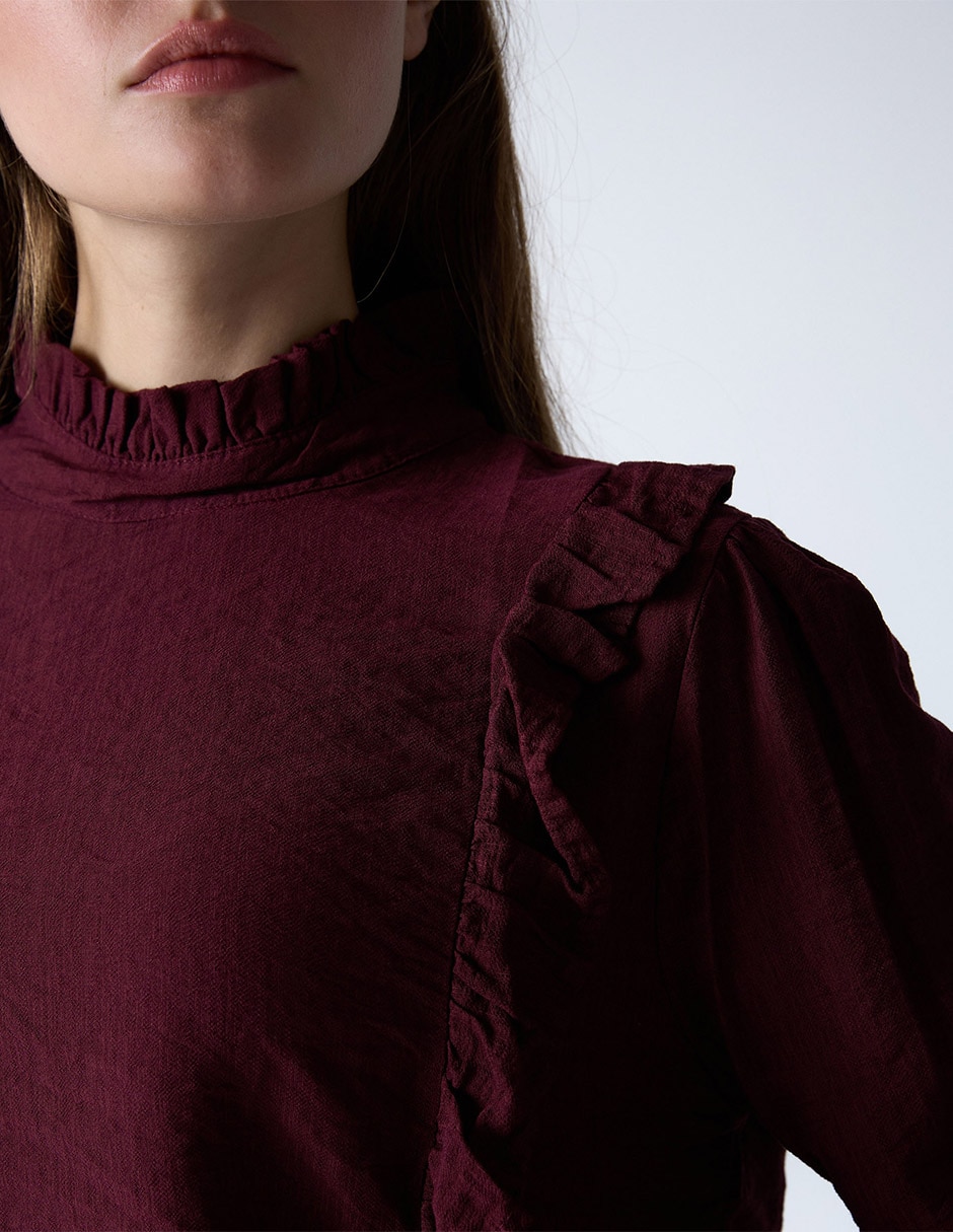 Blusa manga larga para mujer 4